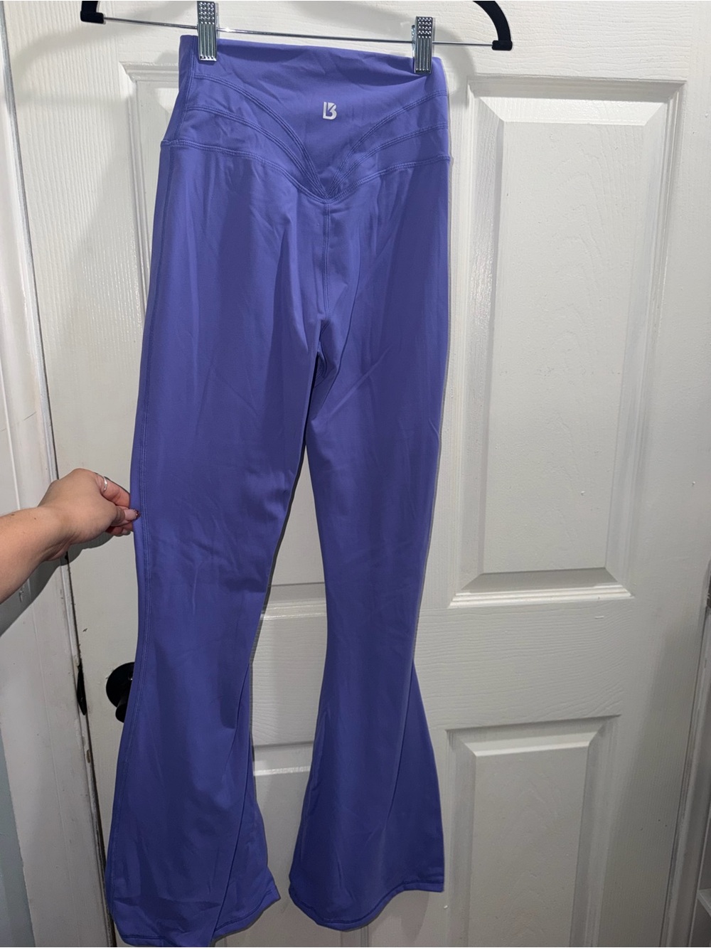BuffBunny Lavender Flare High-Rise Yoga Pants - Picture 2 of 4